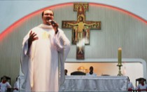 Provincial celebra quarto dia da novena de S. Maximiliano Kolbe em Águas Lindas - GO