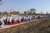 Frades fazem peregrinação pelas vocações na Zâmbia