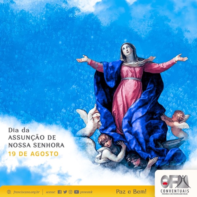 19 de agosto: no Brasil, celebramos hoje a Assunção de Nossa Senhora