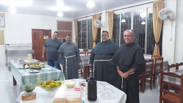 Retiro da regional norte: frades recebem visita do Arcebispo de Manaus
