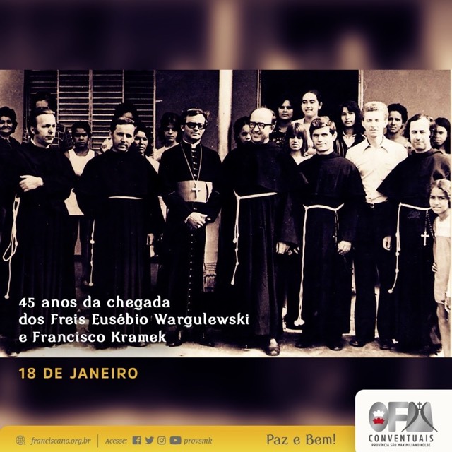 45 anos da chegada dos Freis Kramek e Eusébio ao Brasil
