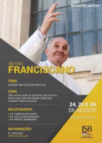 Estão abertas as inscrições para o Retiro Franciscano 2018
