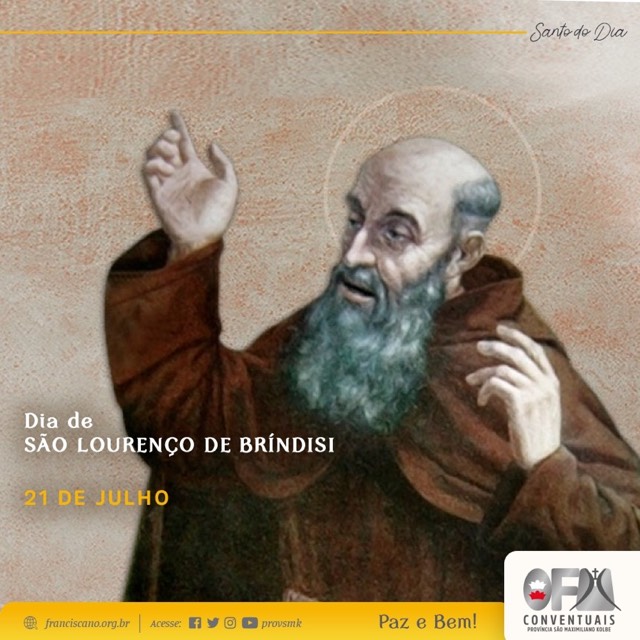 21 de julho: Santos e Santas Franciscanas do dia – São Lourenço de Bríndisi