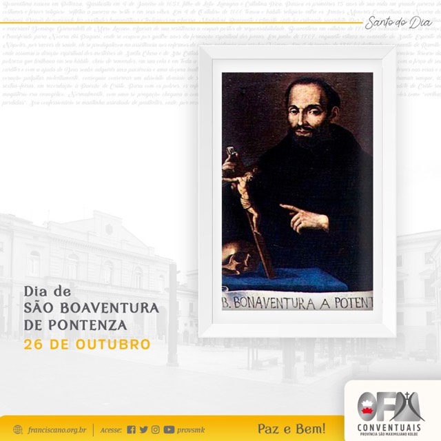 26 de outubro: Bem-Aventurado Boaventura de Potenza – Santos e Santas Franciscanas do Dia