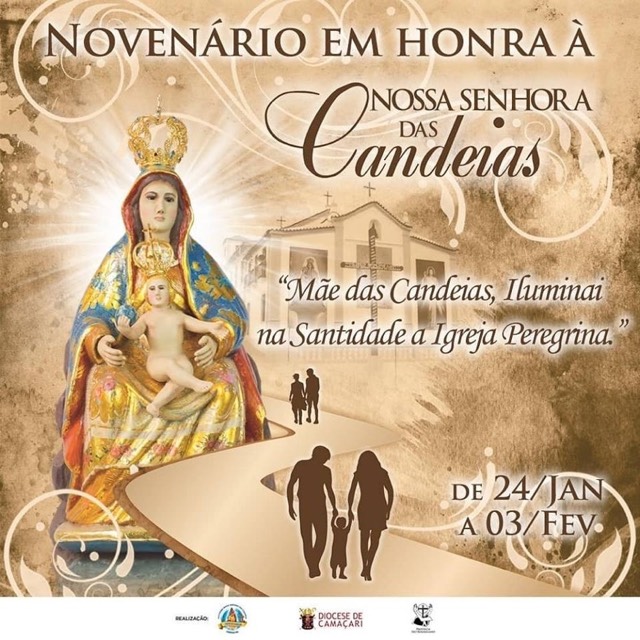 Iniciou hoje o Novenário em ação de graças à Nossa Senhora das Candeias