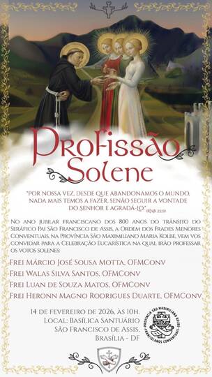 Profissão Solene 2026