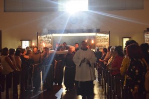 Foi celebrado ontem (03) o trânsito de São Francisco de Assis na Cripta do Santuário dedicado ao Pai Seráfico
